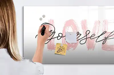 Lavagna magnetica per disegnare libro Ama te stesso