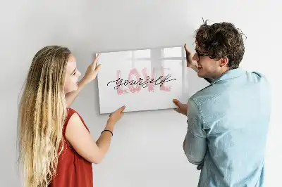 Lavagna magnetica per disegnare libro Ama te stesso