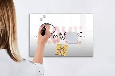 Lavagna magnetica per disegnare libro Ama te stesso