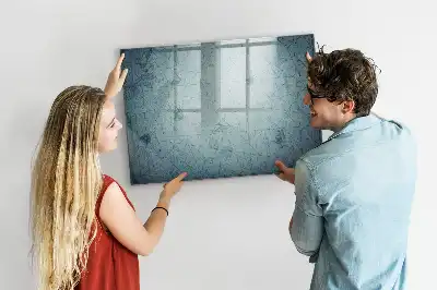 Lavagna magnetica con design a mappa vintage
