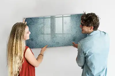Lavagna magnetica con design a mappa vintage