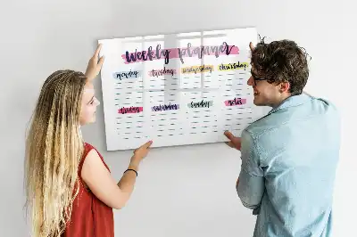 Lavagna magnetica per disegnare pianificatore manoscritto
