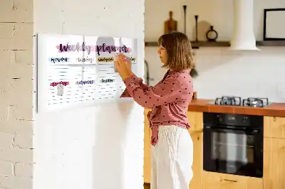Lavagna magnetica per disegnare pianificatore manoscritto