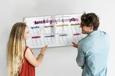 Lavagna magnetica per disegnare pianificatore manoscritto