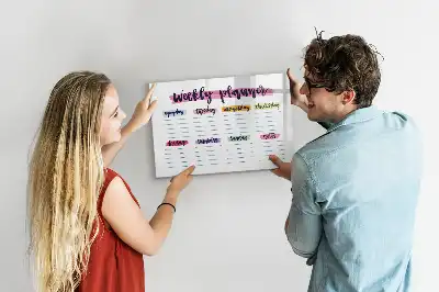 Lavagna magnetica per disegnare pianificatore manoscritto