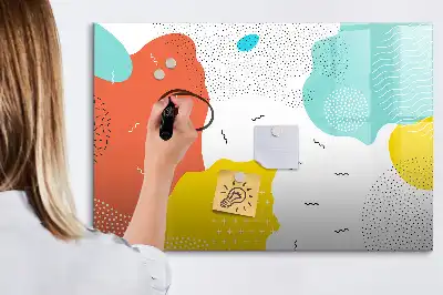 Lavagna magnetica per disegnare modello Astrazione POP