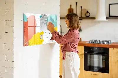 Lavagna magnetica per disegnare modello Astrazione POP