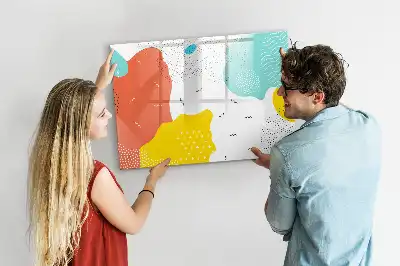 Lavagna magnetica per disegnare modello Astrazione POP