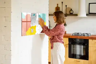 Lavagna magnetica per disegnare modello Astrazione POP