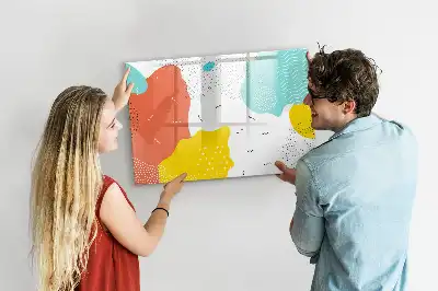 Lavagna magnetica per disegnare modello Astrazione POP
