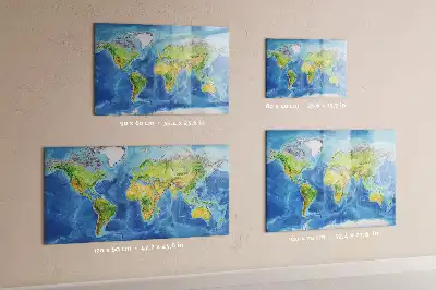 Mappa del mondo lavagna magnetica per scrivere