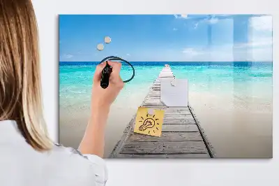 Lavagna magnetica per disegnare modello isola tropicale