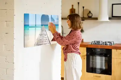 Lavagna magnetica per disegnare modello isola tropicale