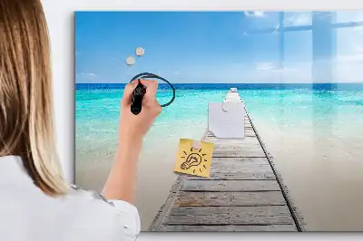 Lavagna magnetica per disegnare modello isola tropicale