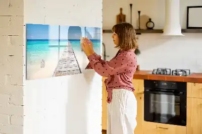 Lavagna magnetica per disegnare modello isola tropicale