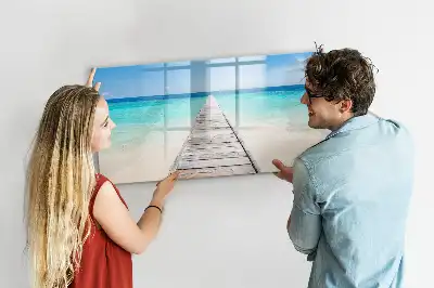 Lavagna magnetica per disegnare modello isola tropicale
