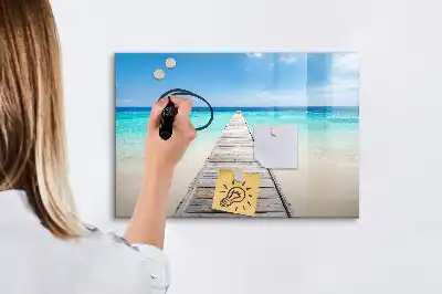 Lavagna magnetica per disegnare modello isola tropicale