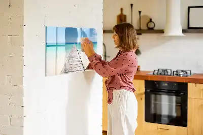 Lavagna magnetica per disegnare modello isola tropicale