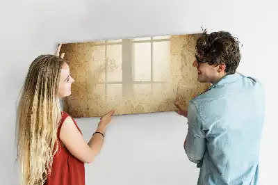 Lavagna magnetica per disegnare motivo vecchia mappa del mondo