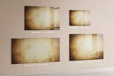 Lavagna magnetica per disegnare motivo vecchia mappa del mondo