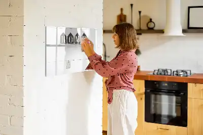 Lavagna magnetica per scrivere modello Testo Casa