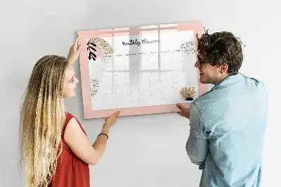Lavagna magnetica per disegnare con motivo floreale