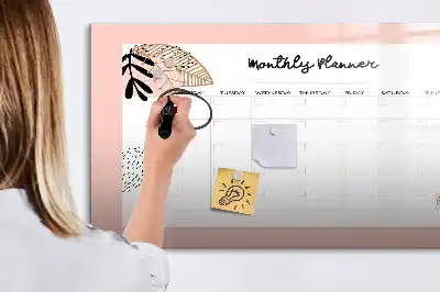 Lavagna magnetica per disegnare con motivo floreale