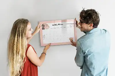 Lavagna magnetica per disegnare con motivo floreale