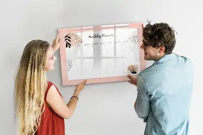Lavagna magnetica per disegnare con motivo floreale