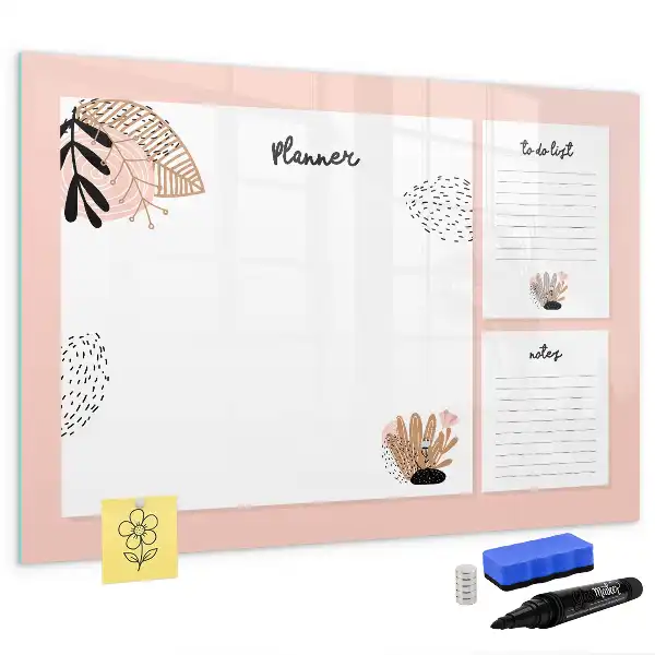Lavagna magnetica per scrivere note del pianificatore