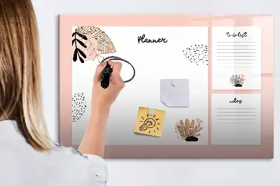 Lavagna magnetica per scrivere note del pianificatore