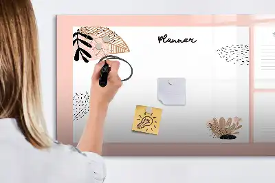 Lavagna magnetica per scrivere note del pianificatore