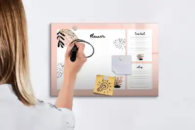 Lavagna magnetica per scrivere note del pianificatore