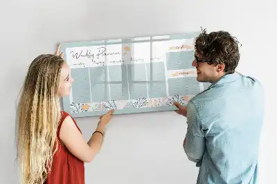 Lavagna magnetica per disegnare con orari settimanali