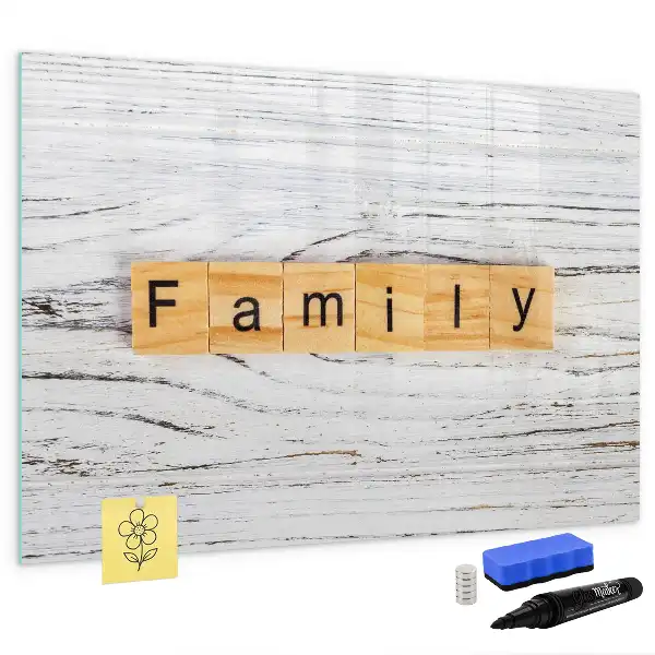 Lavagna magnetica per disegnare modello Famiglia