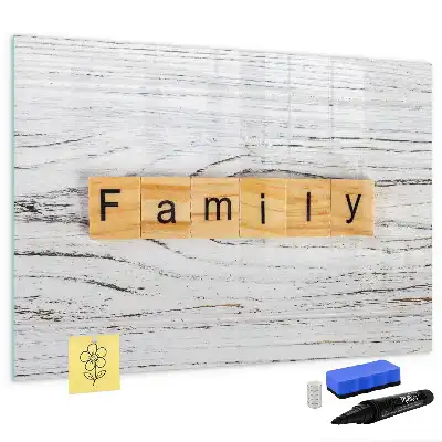 Lavagna magnetica per disegnare modello Famiglia