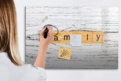 Lavagna magnetica per disegnare modello Famiglia