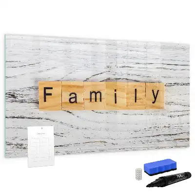 Lavagna magnetica per disegnare modello Famiglia