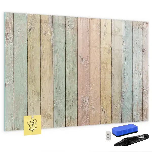 Lavagna magnetica per disegnare a forma di assi colorate