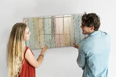 Lavagna magnetica per disegnare a forma di assi colorate