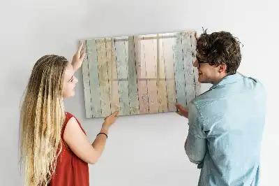 Lavagna magnetica per disegnare a forma di assi colorate