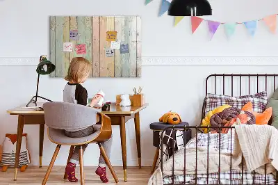 Lavagna magnetica per disegnare a forma di assi colorate