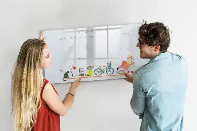 Lavagna magnetica per scrivere pianificatore settimanale