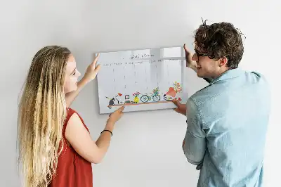 Lavagna magnetica per scrivere pianificatore settimanale