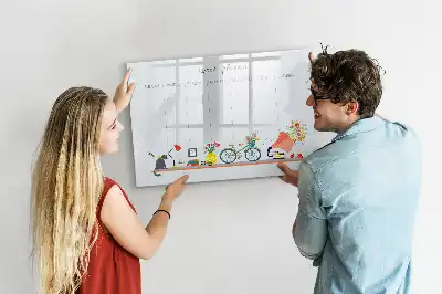 Lavagna magnetica per scrivere pianificatore settimanale