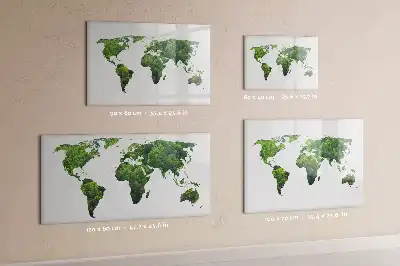 Mappa del mondo ecologica lavagna magnetica per disegnare