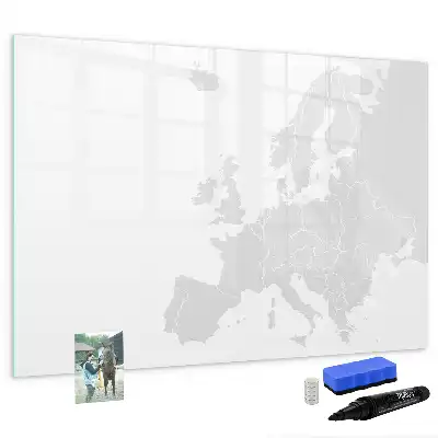 Mappa dell'Europa lavagna magnetica per disegnare