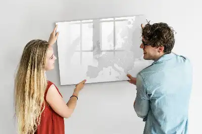 Mappa dell'Europa lavagna magnetica per disegnare