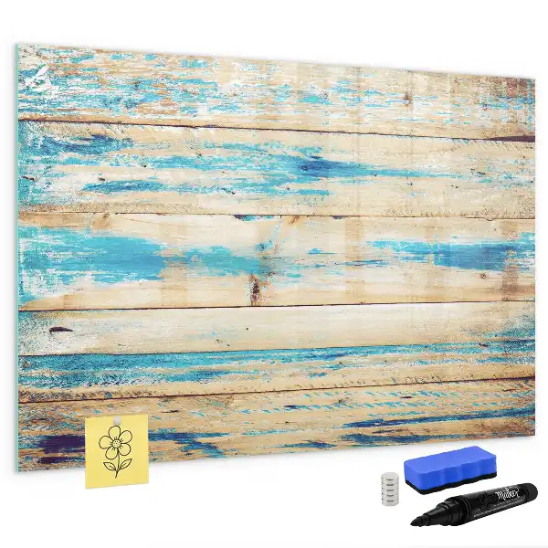 Lavagna magnetica per disegnare in legno graffiato