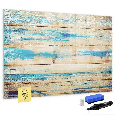 Lavagna magnetica per disegnare in legno graffiato